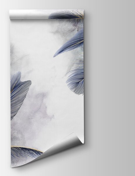 Fototapeta Eteryczne pióra tańczą na mgle, Fototapety design, Popularne Fototapety, u93996 - Tapeko.pl