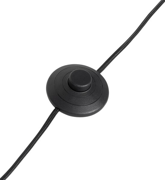 Nowoczesna lampa podłogowa drewno orzechowe z beżowym abażurem bouclé 50cm - Tripod Classic