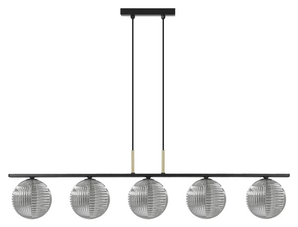Pięciokloszowa lampa sufitowa szklana Z7-G18