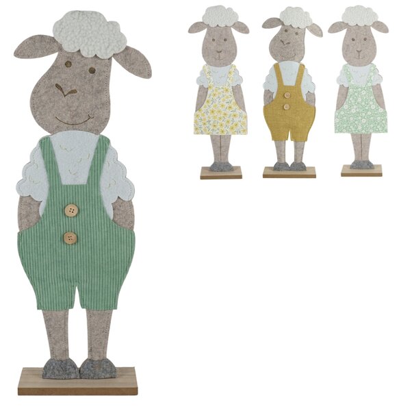 Wielkanocna dekoracja FELT LAMB 50 cm - różne kolory Kolor: Zielony