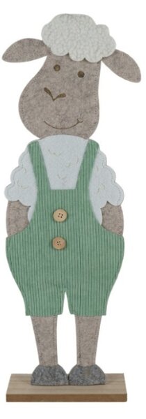 Wielkanocna dekoracja FELT LAMB 50 cm - różne kolory Kolor: Zielony