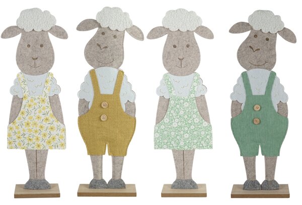 Wielkanocna dekoracja FELT LAMB 50 cm - różne kolory Kolor: Zielony