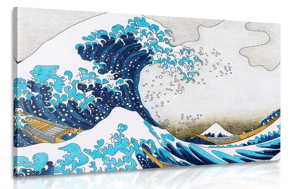 Obraz reprodukcja Wielka fala w Kanagawie - Katsushika Hokusai