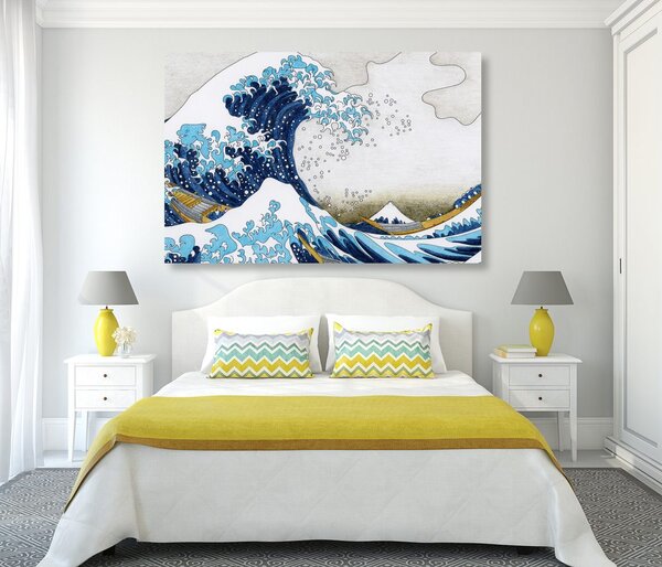 Obraz reprodukcja Wielka fala w Kanagawie - Katsushika Hokusai