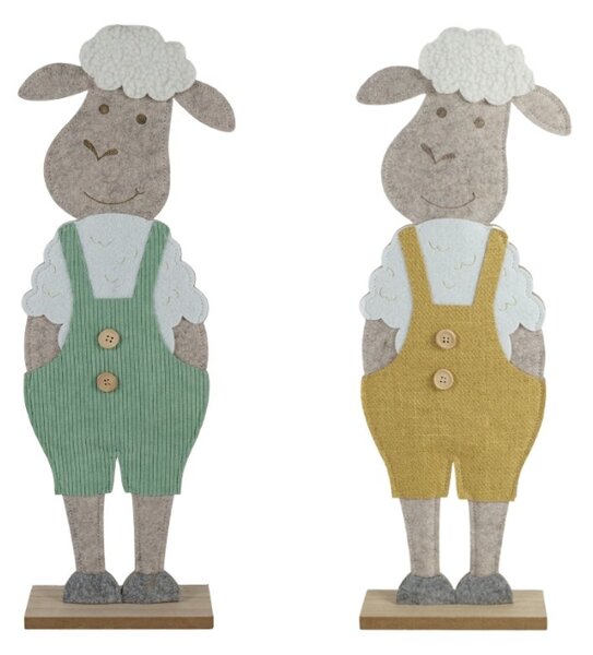 Wielkanocna dekoracja FELT LAMB 50 cm - różne kolory Kolor: Zielony