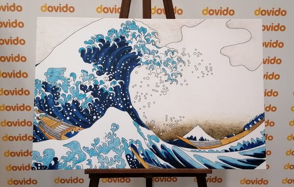 Obraz reprodukcja Wielka fala w Kanagawie - Katsushika Hokusai