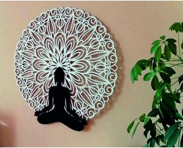 Sentop - Mandala obraz 3D na ścianie kolorowej mandali Buddy