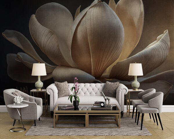 Fototapeta Wdzięczna magnolia w delikatnym świetle, Fototapety 3d z kwiatami, Popularne Fototapety, u94507 - Tapeko.pl