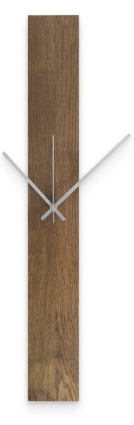 Elegancki drewniany zegar ścienny w czarnym designie -TERRA