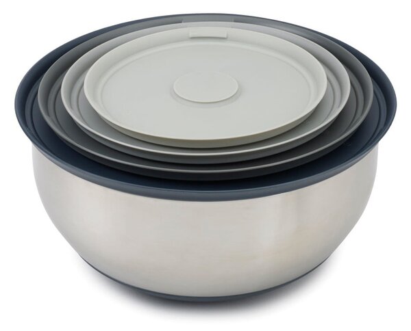 Misy zestaw 4 szt. ze stali nierdzewnej w kolorze srebra ø 28,5 cm Nest Prep&Store – Joseph Joseph