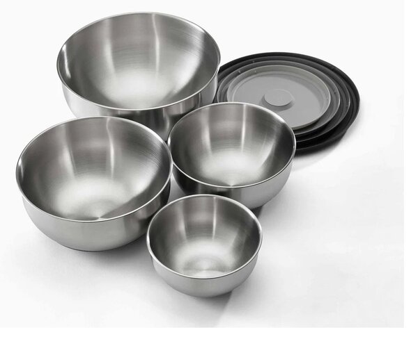 Misy zestaw 4 szt. ze stali nierdzewnej w kolorze srebra ø 28,5 cm Nest Prep&Store – Joseph Joseph
