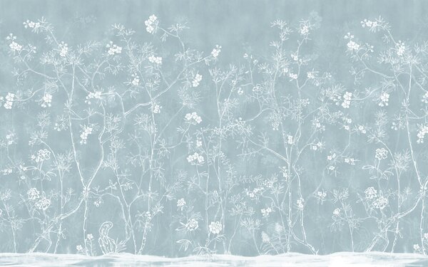 Fototapeta Biały rysunek drzewa, Fototapety Natura, Popularne Fototapety, u95796 - Tapeko.pl