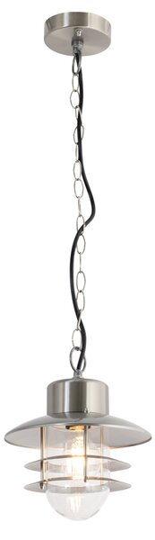 Industrialna lampa wisząca stal IP44 - Shell