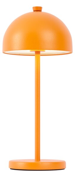 Lampa stołowa pomarańczowa z LED IP54 ładowalna ze stacją ładującą - Squirrel