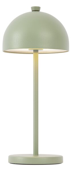 Lampa stołowa zielona z LED IP54, ładowalna ze stacją ładującą - Squirrel