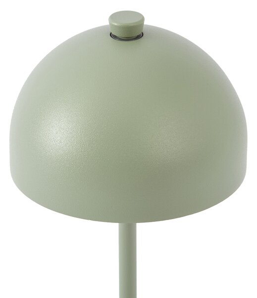 Lampa stołowa zielona z LED IP54, ładowalna ze stacją ładującą - Squirrel