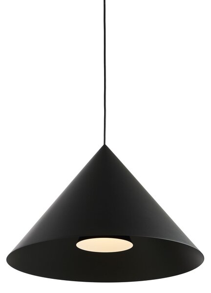Lampa Wisząca LOOM DESIGN, Hanzu, ściemnialny, czarny, salon, aluminium, nowoczesny