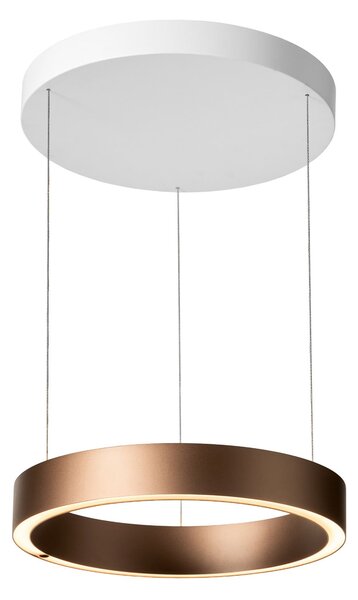 Lampa Wisząca LOOM DESIGN, Velora, ściemnialny, brąz rdzawy, salon, aluminium, nowoczesny