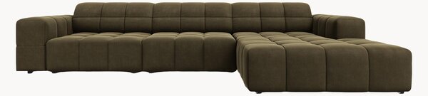 Sofa narożna o wyglądzie aksamitu Chicago (4-osobowa)