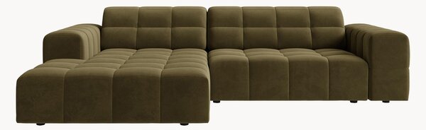 Sofa narożna o wyglądzie aksamitu Chicago (4-osobowa)