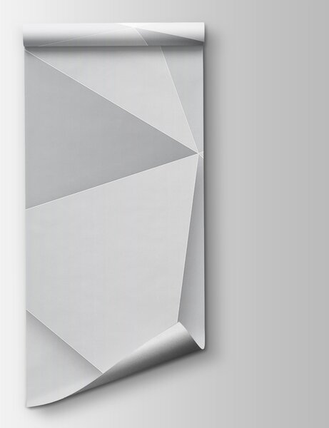 Fototapeta Wzór białych trójkątów, Fototapety 3d z figurami, Popularne Fototapety, u96897 - Tapeko.pl