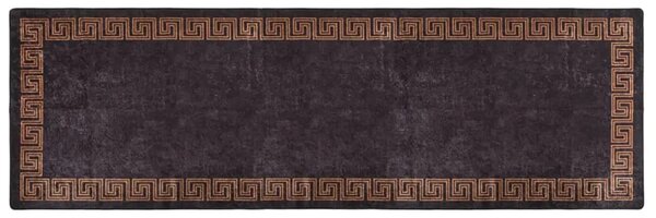 Czarny nowoczesny dywan z grecki wzór 80x300 cm A9-Z48