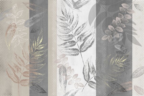 Fototapeta Botaniczne wzory w stonowanych odcieniach, Fototapety Kwiaty, Popularne Fototapety, u97025 - Tapeko.pl