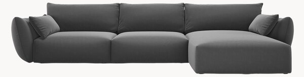 Sofa narożna z weluru Matera