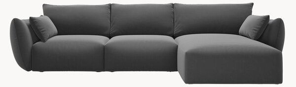 Sofa narożna z weluru Matera