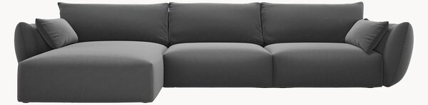 Sofa narożna z weluru Matera