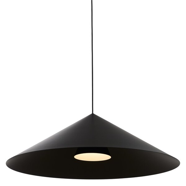 Lampa Wisząca LOOM DESIGN, Hanzu, ściemnialny, czarny, salon, aluminium, nowoczesny