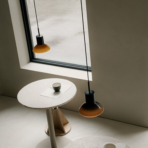 Lampa Wisząca GRUPA, Onda, ściemnialny, pomarańczowy, salon, aluminium, design