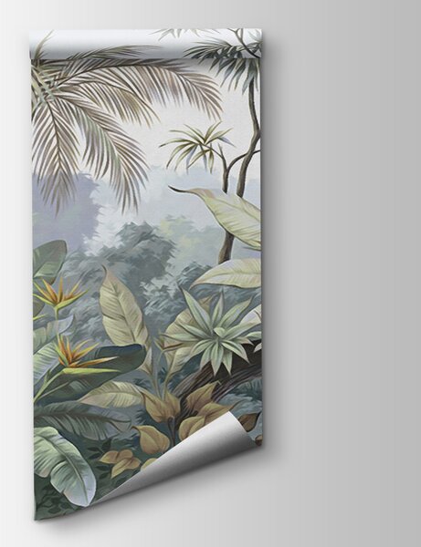 Fototapeta Mural przedstawiający las z drzewami i wodą, Fototapety Las tropikalny, Popularne Fototapety, u15442 - Tapeko.pl