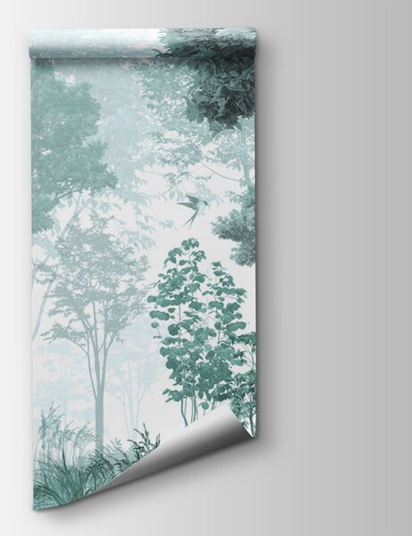 Fototapeta Las z drzewami i roślinami, Fototapety Las, Popularne Fototapety, u72134v3 - Tapeko.pl