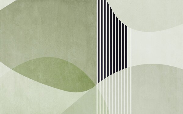 Fototapeta Zielono-czarny geometryczny wzór, Fototapety Abstrakcja, Popularne Fototapety, u74075v3 - Tapeko.pl