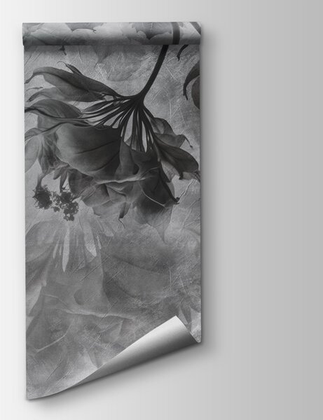Fototapeta Eleganckie liście w delikatnych monochromatycznych odcieniach, Fototapety 3d z kwiatami, Popularne Fototapety, u93927v2 - Tapeko.pl