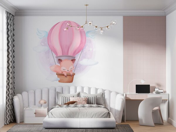 Fototapeta Różowy balon na ogrzane powietrze, Popularna Fototapeta, Popularna Fototapeta, u97395 - Muralas.pl