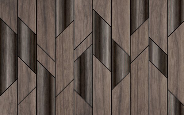 Fototapeta Drewniane panele z czarnymi liniami, Fototapety Faktury, Popularne Fototapety, u97427 - Tapeko.pl