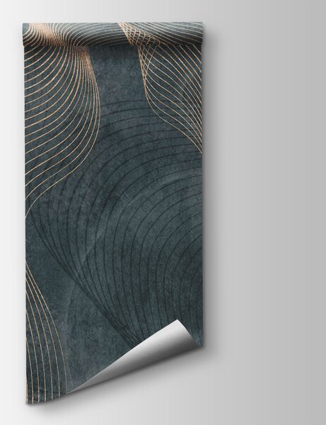 Fototapeta Płynne linie na teksturowanym płótnie, Fototapety design, Popularne Fototapety, u97469v1 - Tapeko.pl