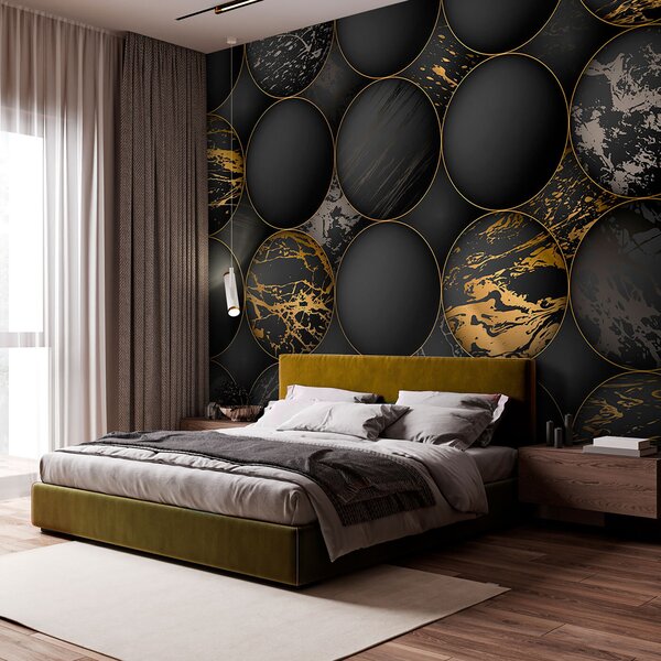 Fototapeta Eleganckie kule z metalicznymi refleksami, Fototapety 3d, Popularne Fototapety, u97726 - Tapeko.pl