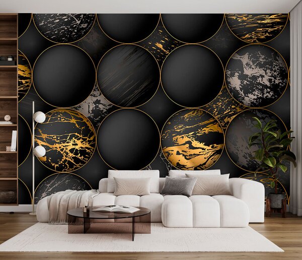 Fototapeta Eleganckie kule z metalicznymi refleksami, Fototapety 3d, Popularne Fototapety, u97726 - Tapeko.pl
