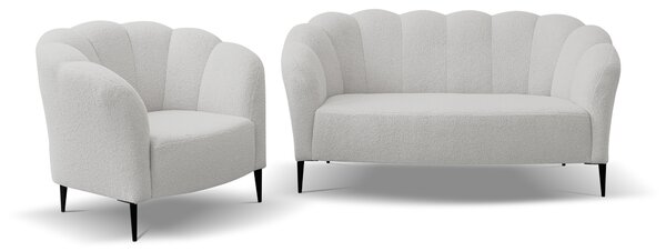 Fotel MARONTI boucle biały