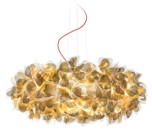 Lampa Wisząca Slamp, Clizia Mama Non Mama, ściemnialny, złoty | mosiężny, salon, tworzywo sztuczne, design