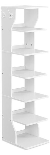 Półka na buty CINDY, 6 poziomów, 30x26,4x110,4 cm, biała Vasagle