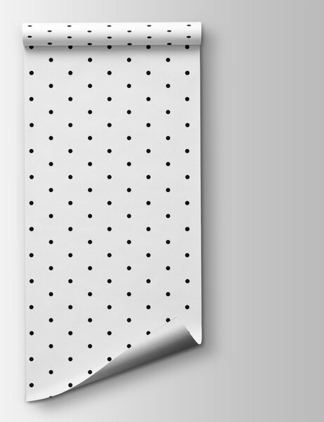 Fototapeta Czarne kropki na białym tle, Fototapety Geometryczne, Popularne Fototapety, u98562 - Tapeko.pl