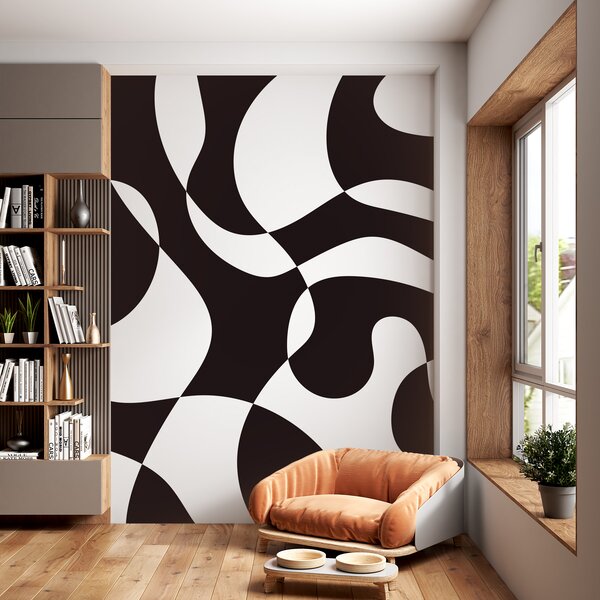 Fototapeta Czarno-biały wzór, Fototapety Geometryczne, Popularne Fototapety, u98575 - Tapeko.pl