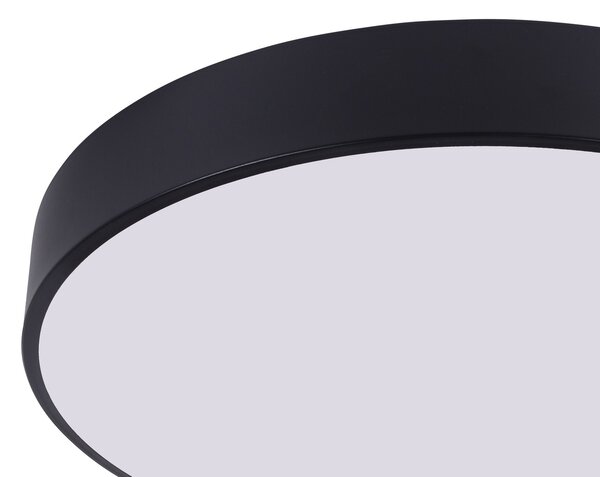 NOWOCZESNA LAMPA SUFITOWA PLAFON CZARNY ORBO D60