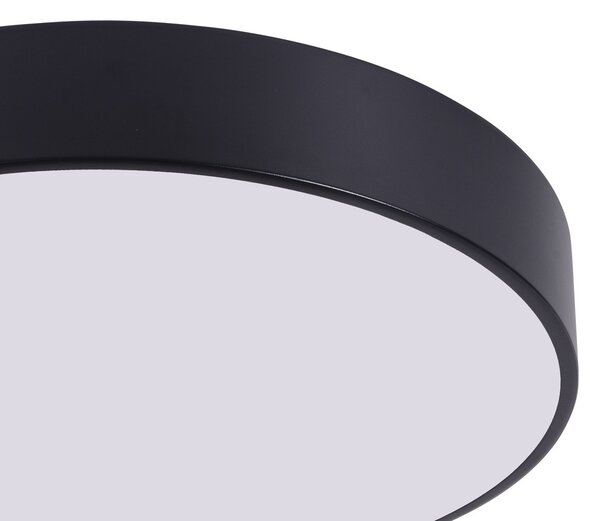 NOWOCZESNA LAMPA SUFITOWA PLAFON CZARNY ORBO D50