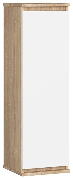 Nowoczesna szafka wisząca dąb sonoma + biały C5-F28