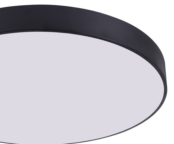 NOWOCZESNA LAMPA SUFITOWA PLAFON CZARNY ORBO D78